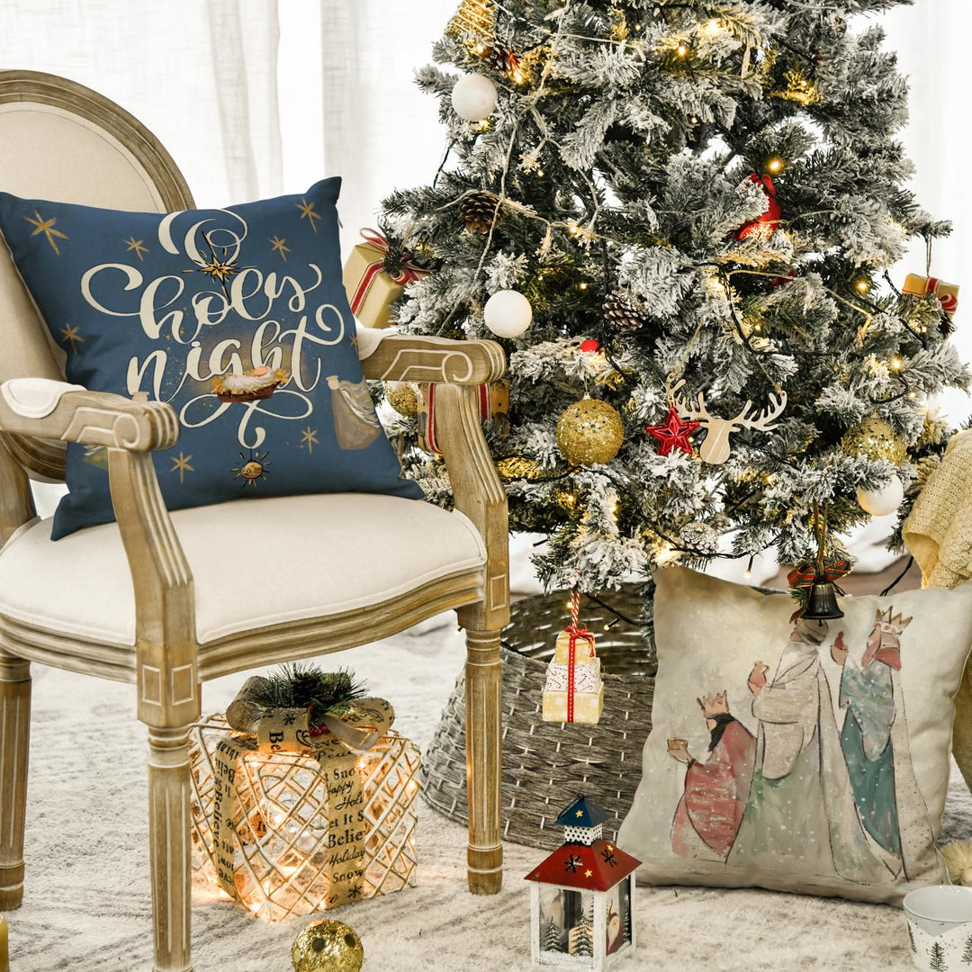 Christianartworkshop Holy Night Pillow Set: Stylish Faith Token for Cozy Decor - image 1