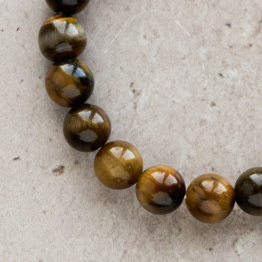 Christianartworkshop Tiger’s-Eye Rosary-Style Bracelet : Touchstone for Reflection - image 5