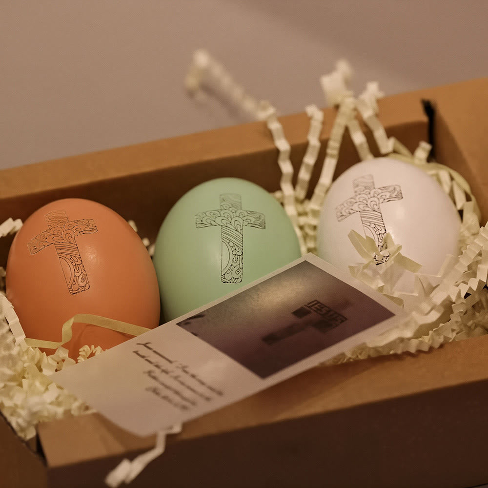 Christianartworkshop Cross Motif Easter Egg Decor: Faith & Hope Reminder for Spaces - image 2