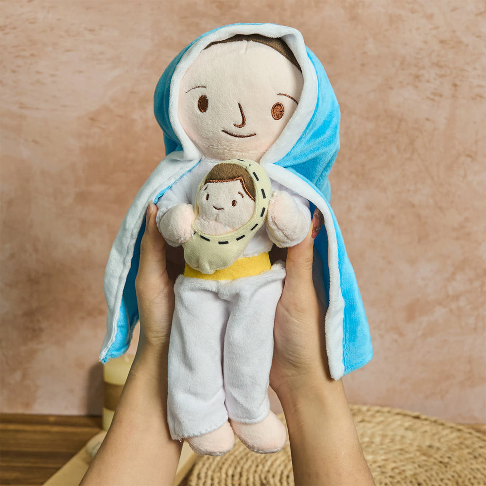 Christianartworkshop Gentle Jesus & Mary Plush Set: Constant Grace Reminder for Homes - image 1