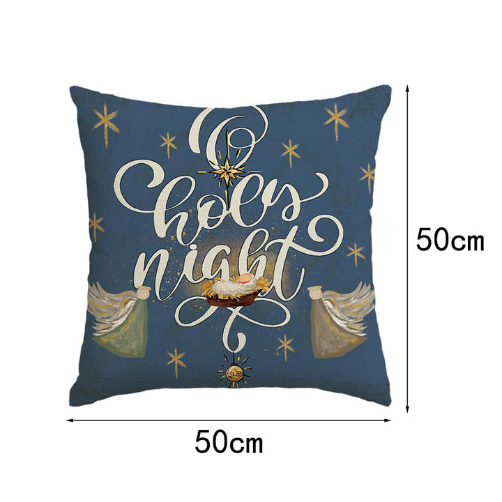 Christianartworkshop Holy Night Pillow Set: Stylish Faith Token for Cozy Decor - D - 50*50cm - image 14