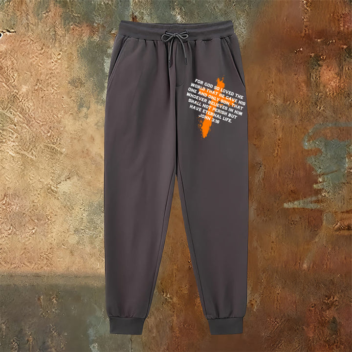 Christianartworkshop John 3:16 Sweatpants: Daily Wear with Gracious Faith - image 18