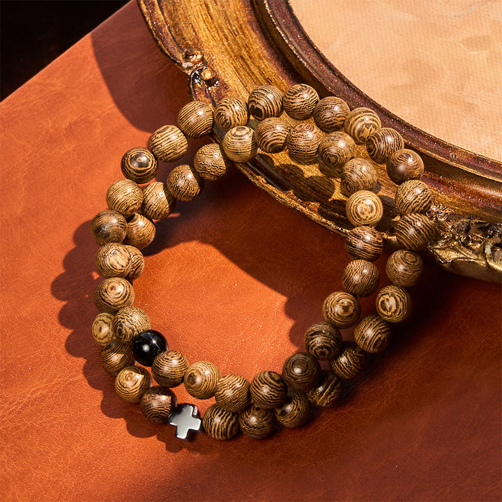 Christianartworkshop Layered Wooden Cross Bracelet: Quiet Devotion for Everyday Moments - image 4