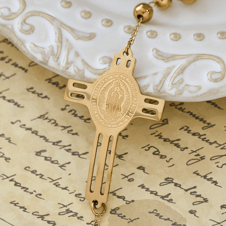 Christianartworkshop Grace-Filled Beaded Bracelet: Cross Charm for Gentle Reminders - image 3