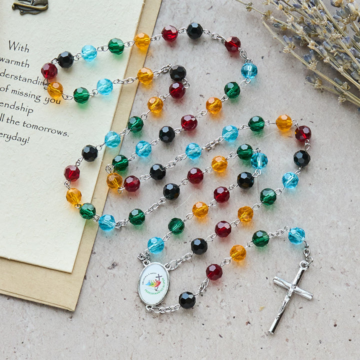 Christianartworkshop Colorful Bead Rosary: Thoughtful Gift of Devotion & Light - image 4