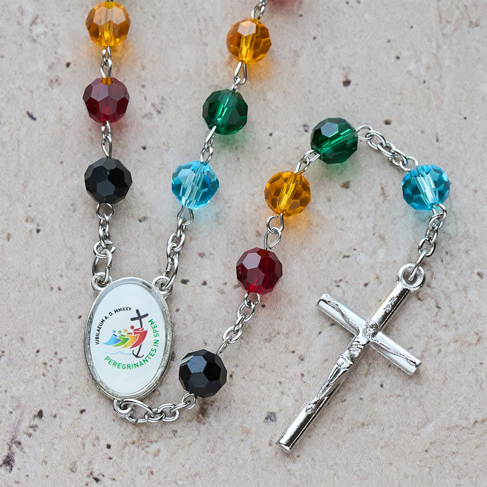 Christianartworkshop Colorful Bead Rosary: Thoughtful Gift of Devotion & Light - image 7