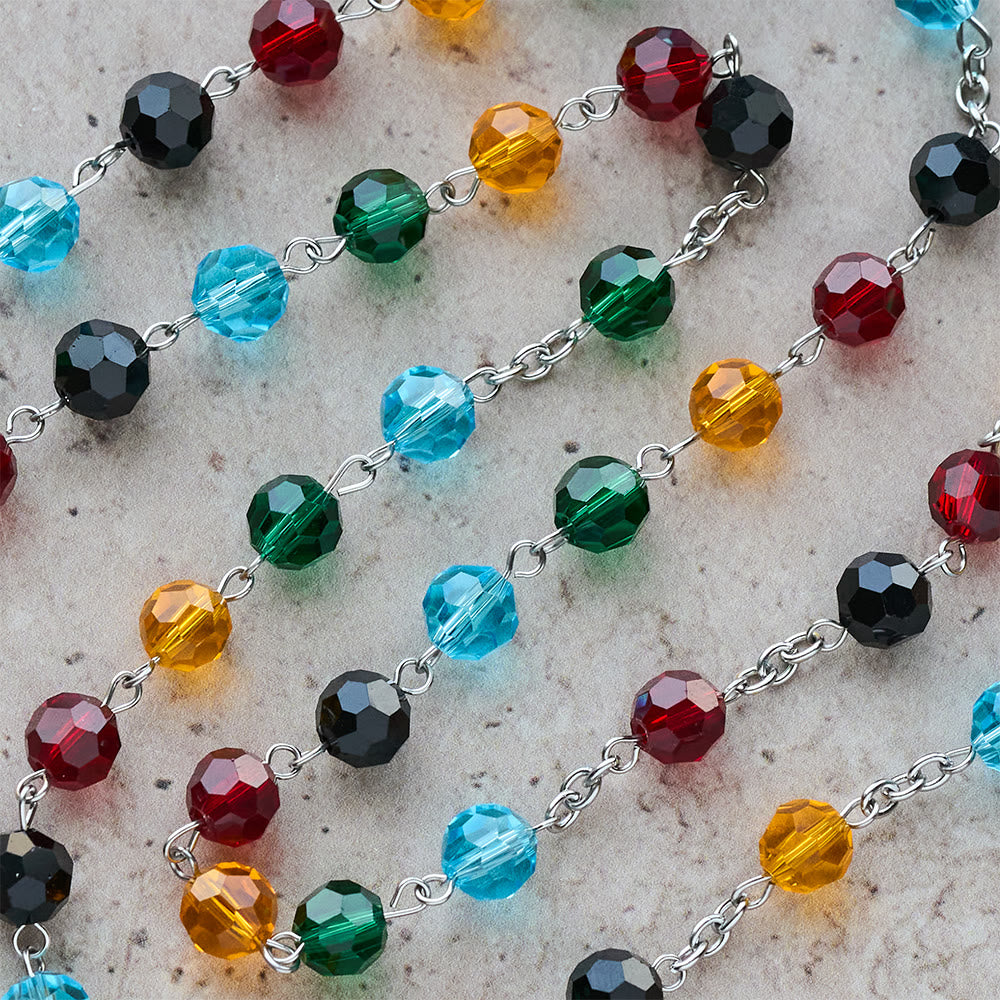 Christianartworkshop Colorful Bead Rosary: Thoughtful Gift of Devotion & Light - image 6
