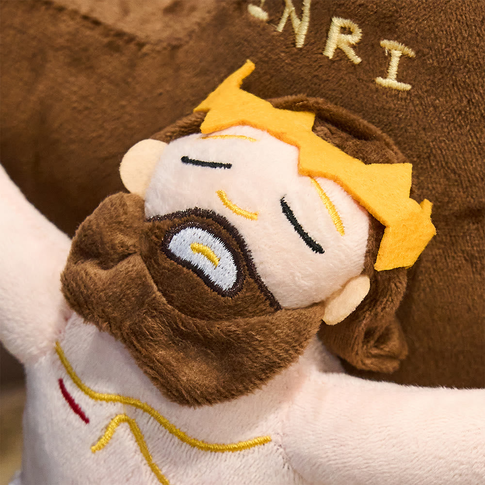 Christianartworkshop INRI Marked Plush Crucifix: Cozy Companion of Redemptive Love - image 4