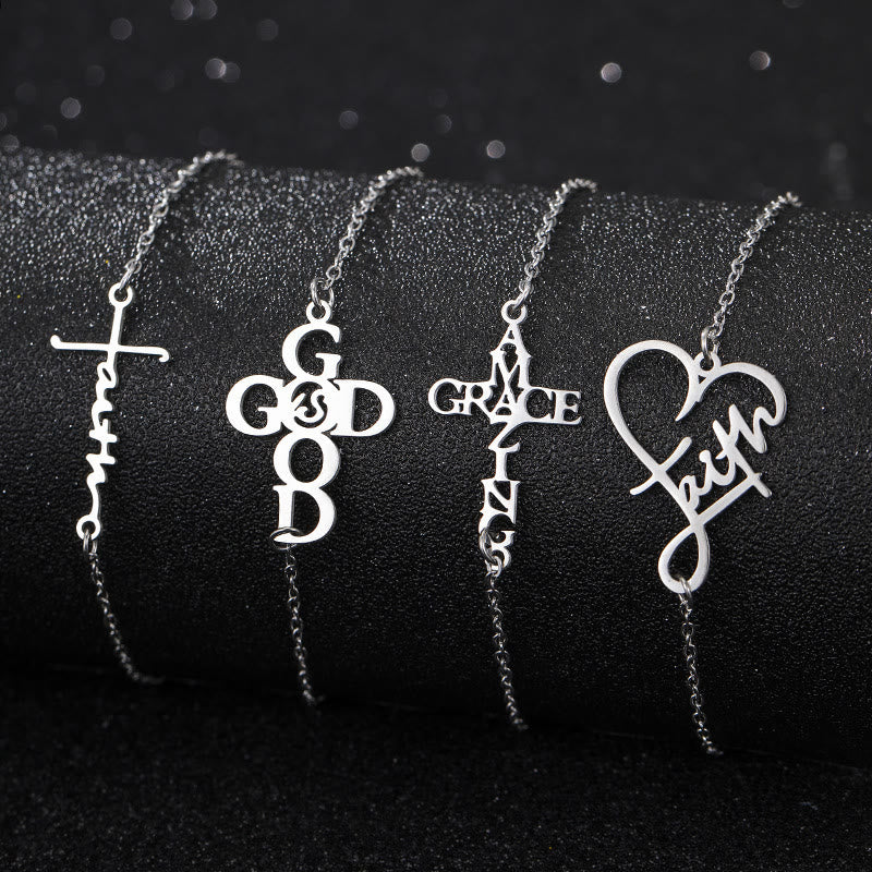 Christianartworkshop Cross & Faith Bracelet: Delicate Companion of Grace & Hope - image 1