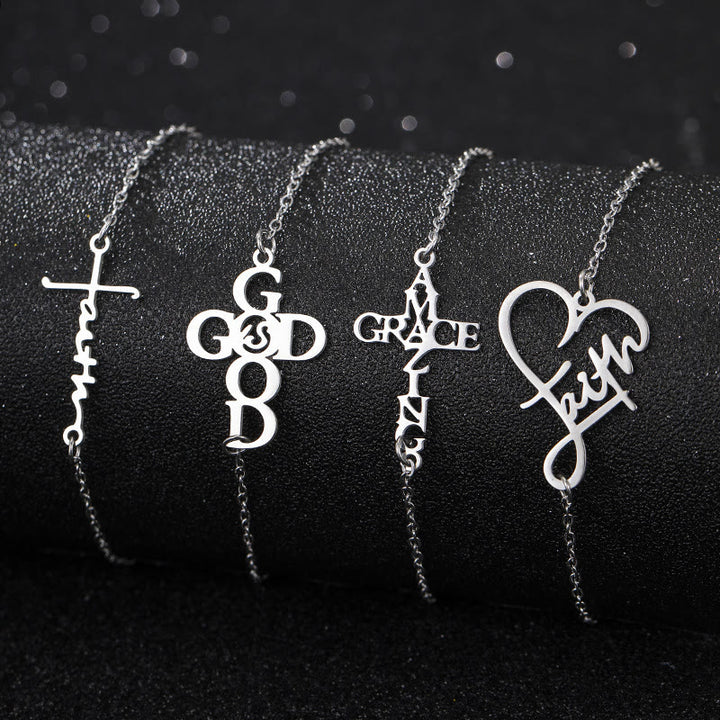 Christianartworkshop Cross & Faith Bracelet: Delicate Companion of Grace & Hope - image 1