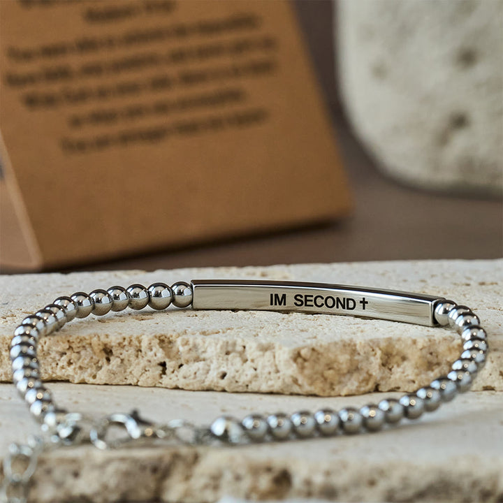 Christianartworkshop Matthew 19:26 & German Psalm 46:5 Bracelet: Quiet Reminder of Divine Presence - image 5