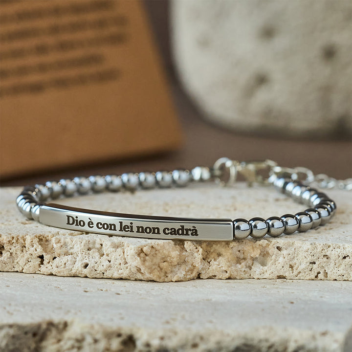 Christianartworkshop Matthew 19:26 & German Psalm 46:5 Bracelet: Quiet Reminder of Divine Presence - image 6