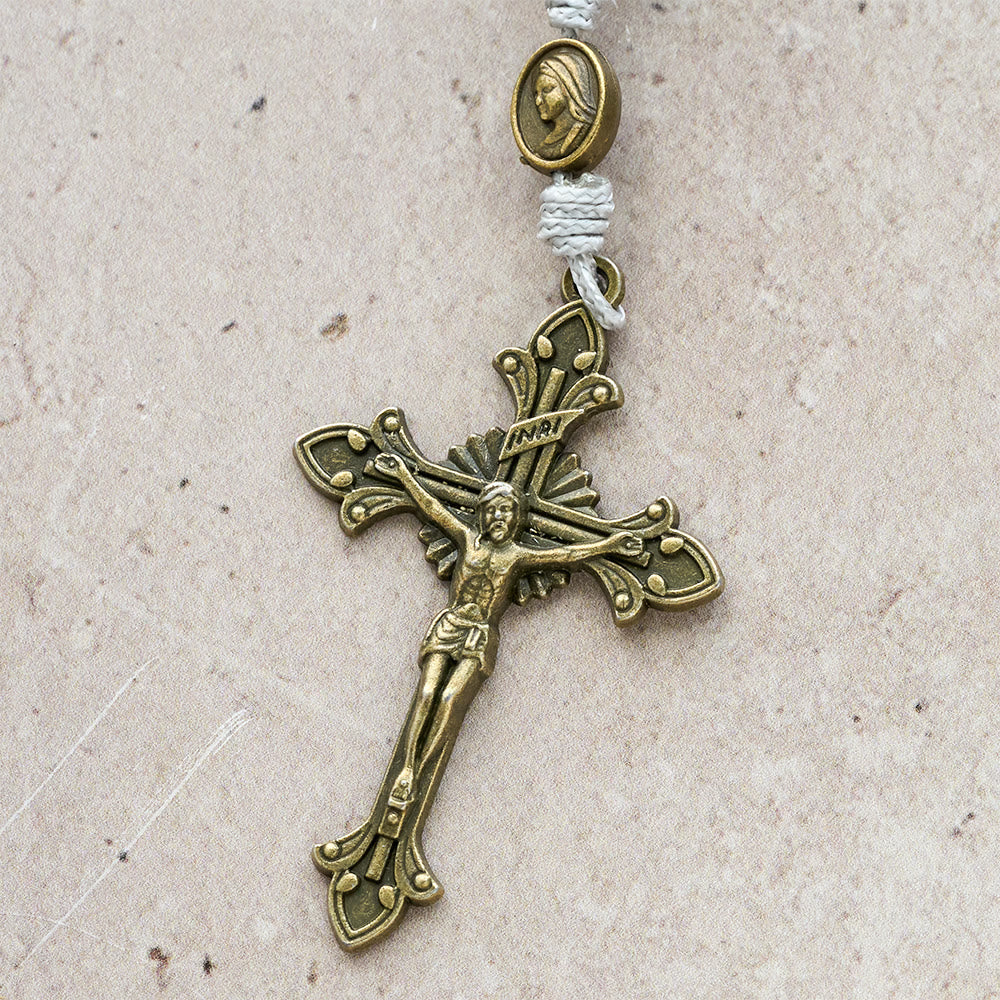 Christianartworkshop Deep Blue Starlight Faith Rosary: Divine Mercy & Our Lady Sacred Medals - image 9