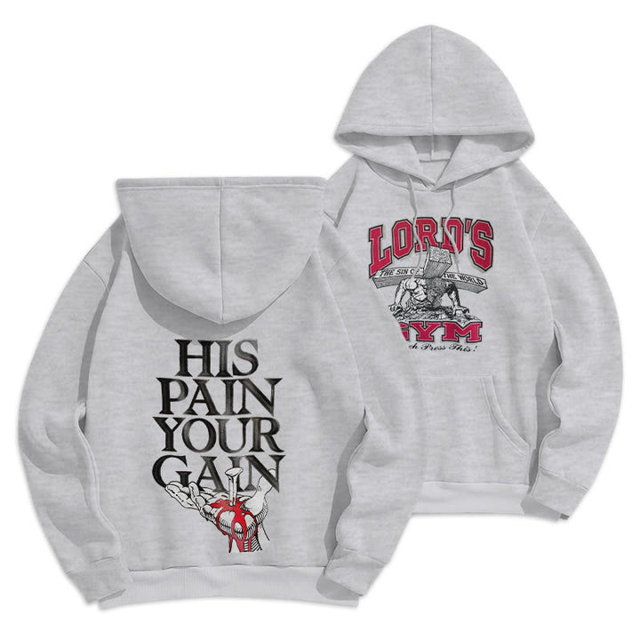 Christianartworkshop LORD’S GYM Redemption Fleece Lined Polyester Hoodie - Grey - 2XL - image 19