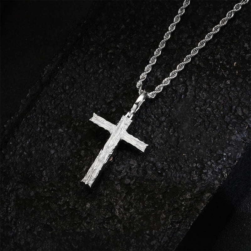 Christianartworkshop Copper & Zircon Crucifix Necklace: His Sacrifice Close to Your Heart - image 2