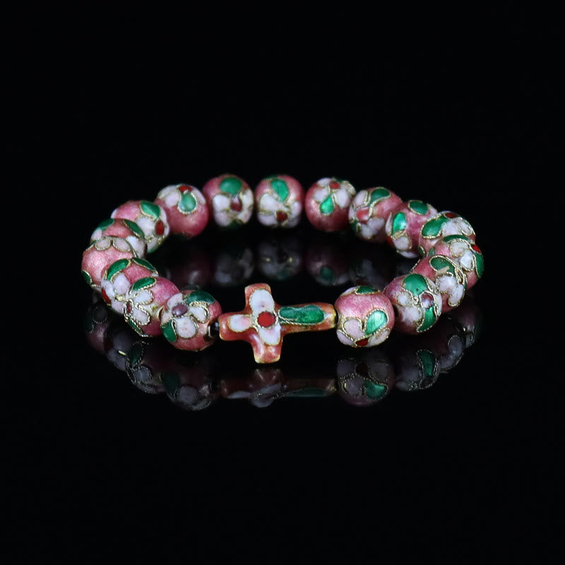 Christianartworkshop Cloisonné Enamel Filigree Faith Pieces: Rich Comfort with Sacred Symbolism - Pink - image 5