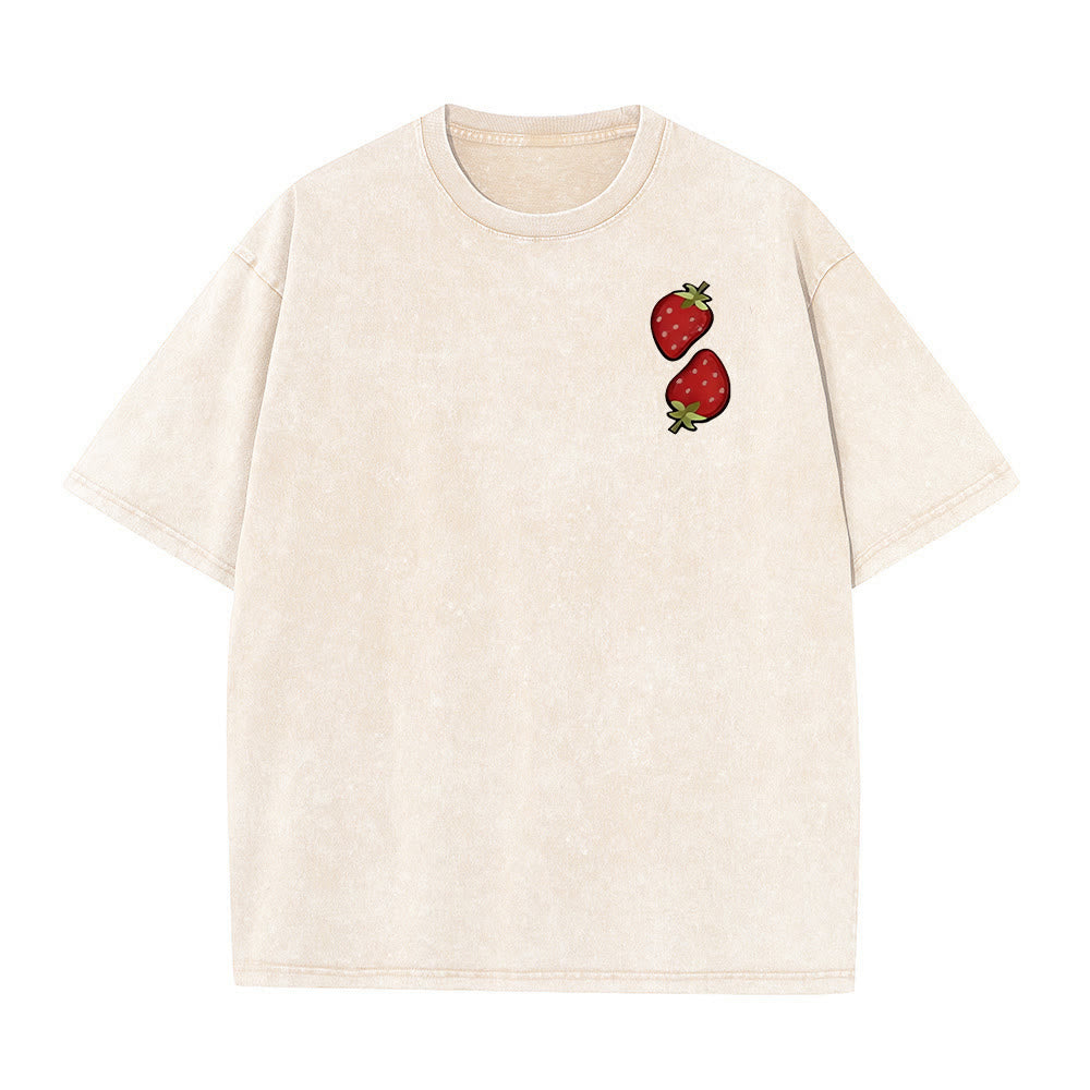 Christianartworkshop Fruit Of The Spirit Double Sided Unisex Washed T-shirt - image 3