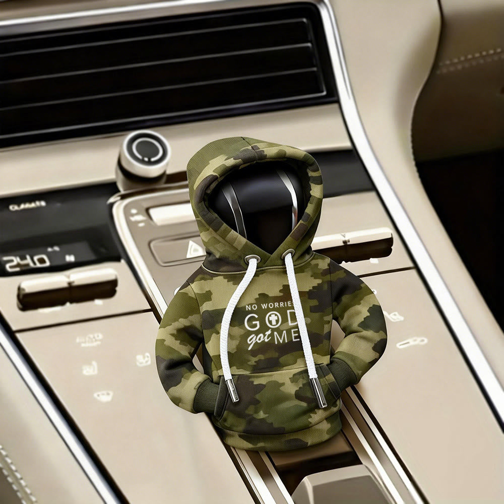 Christianartworkshop Multicolor God Got Me Hoodie Gear Shift Cover: Calm Assurance for Car Rides - Camo - image 7