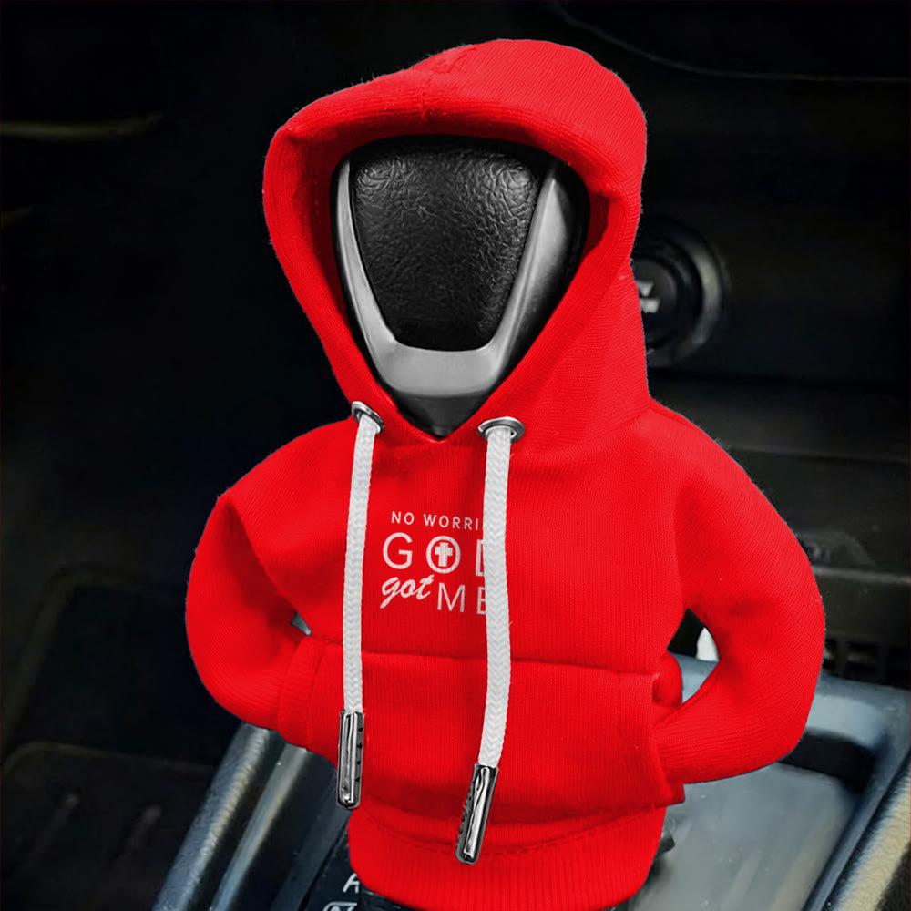 Christianartworkshop Multicolor God Got Me Hoodie Gear Shift Cover: Calm Assurance for Car Rides - image 9