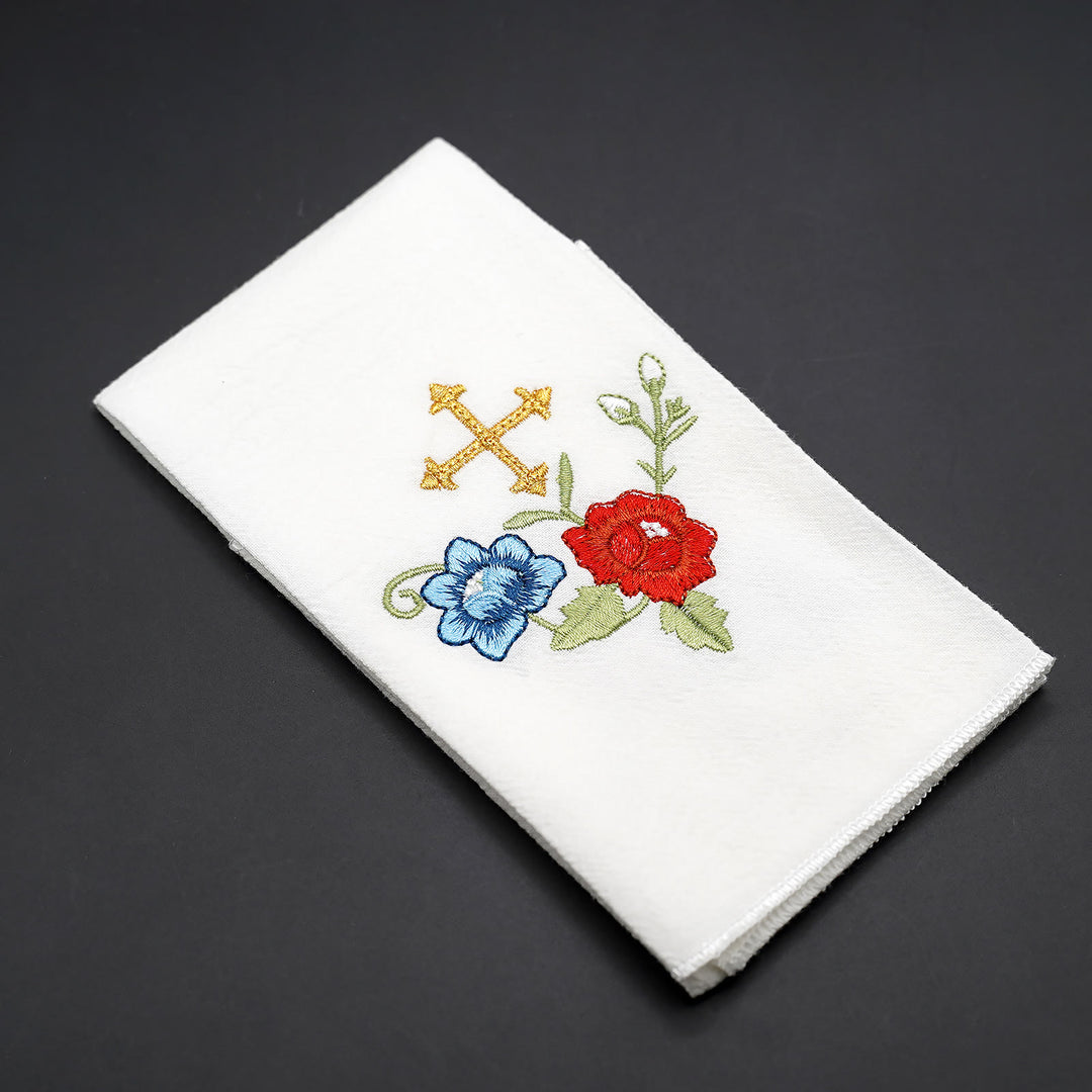 Christianartworkshop Sacred Embroidered Handkerchief: Faith in Every Stitch - H - 1 Piece - image 31