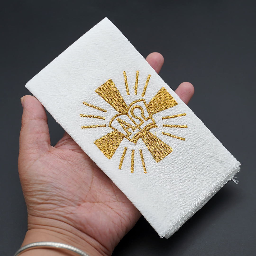 Christianartworkshop Sacred Embroidered Handkerchief: Faith in Every Stitch - image 12