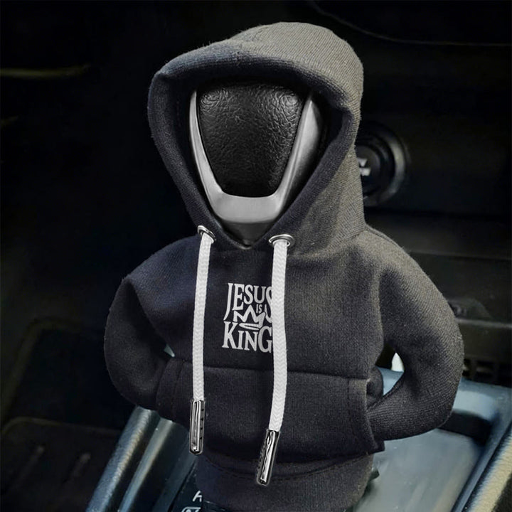 Christianartworkshop Jesus Is My King Hoodie Car Shift Cover: A Royal Proclamation - image 4