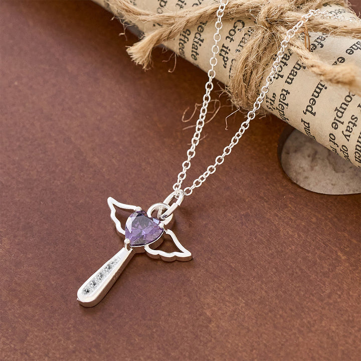 Christianartworkshop Angel Cross & Zircon Necklaces: Soft Comfort with Sacred Symbolism - image 2