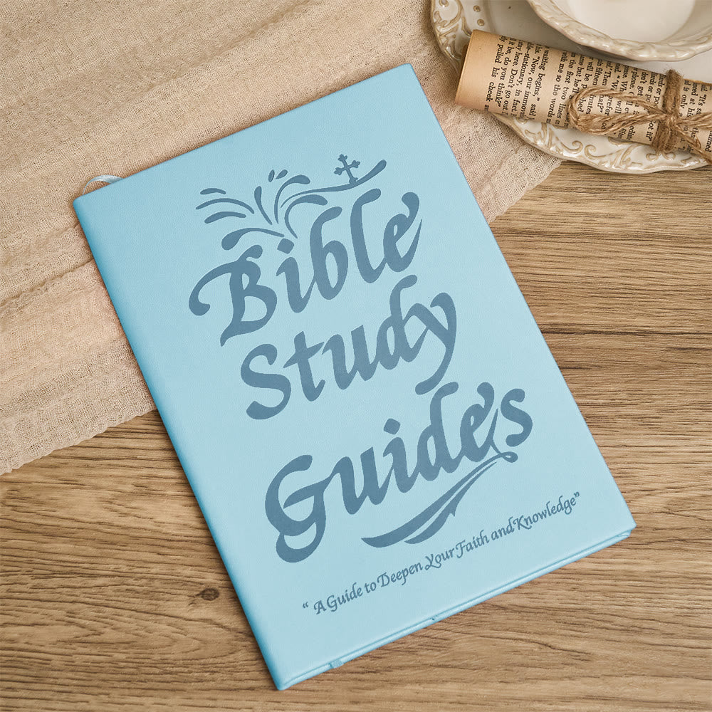 Christianartworkshop Dual-Color Bible Study Guide: Durable Comfort with Sacred Symbolism - Blue - image 1
