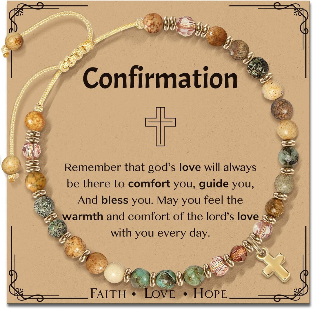 Christianartworkshop Natural Stone & Cross Bracelet with Bible Card Series: Tender Devotion for Special Moments - image 11