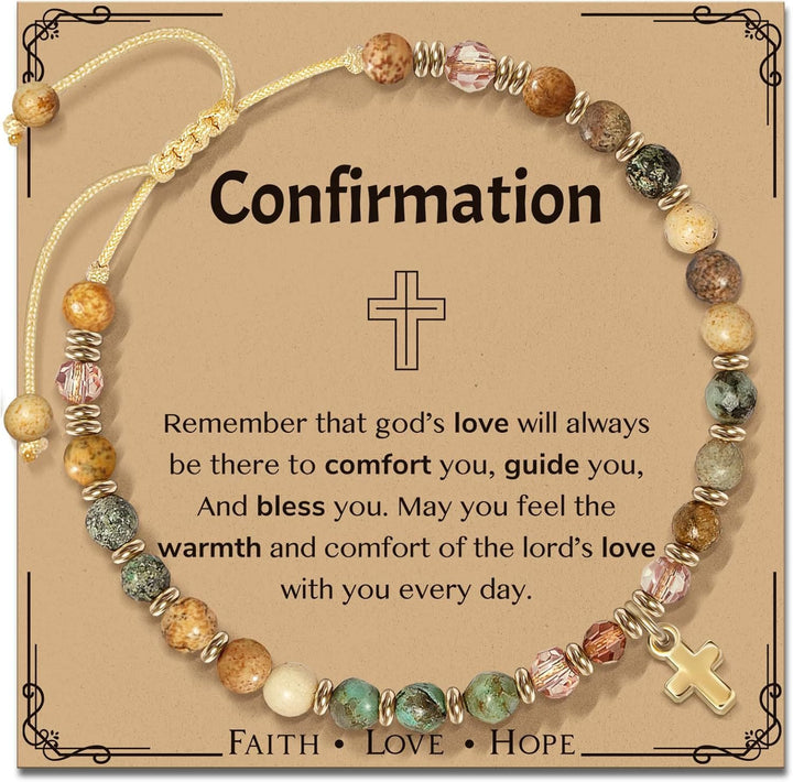 Christianartworkshop Natural Stone & Cross Bracelet with Bible Card Series: Tender Devotion for Special Moments - image 11