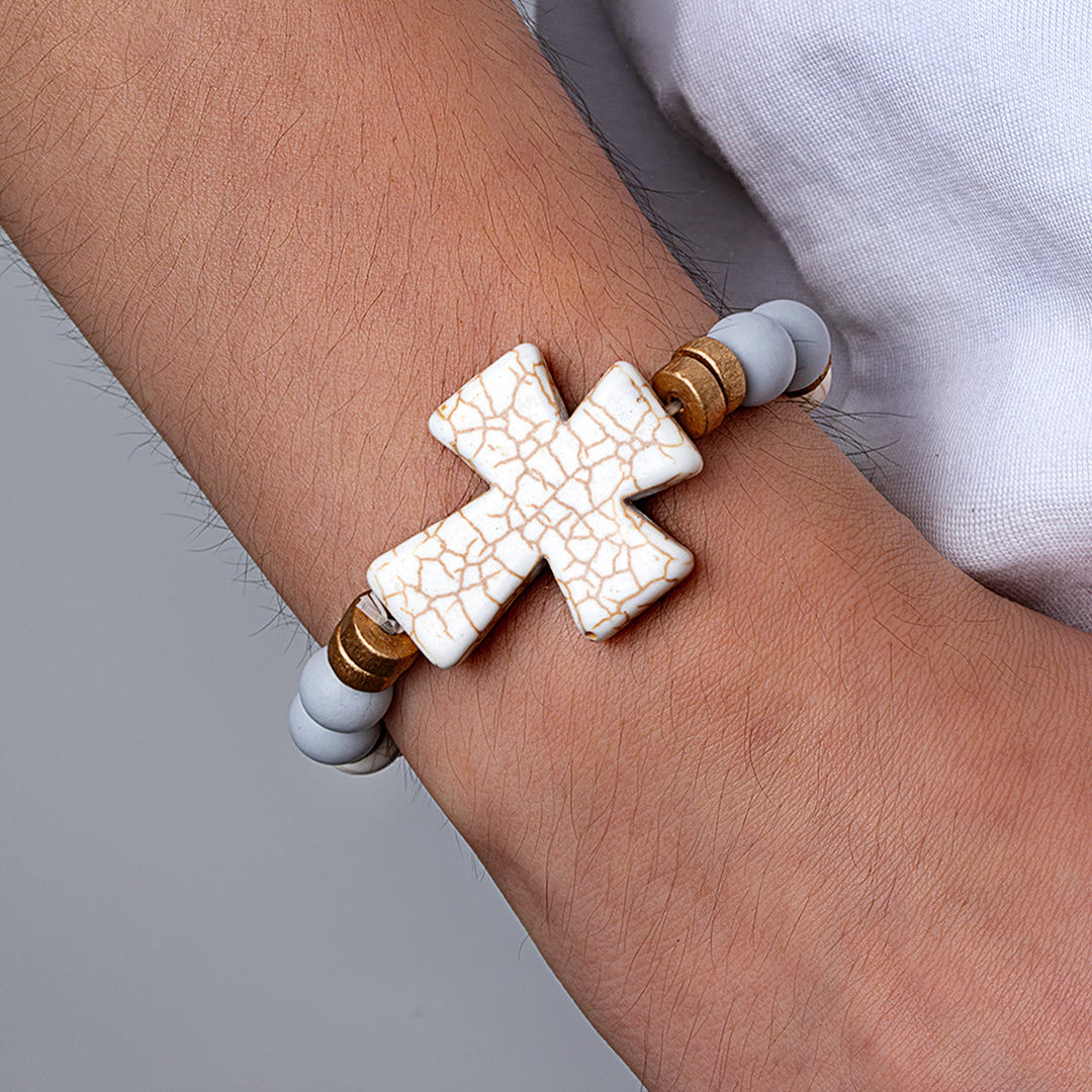 Christianartworkshop Multi-Style Textured Cross Bracelet: Bold Devotion for Daily Wear - image 6