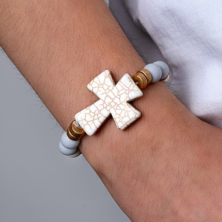 Christianartworkshop Multi-Style Textured Cross Bracelet: Bold Devotion for Daily Wear - image 6