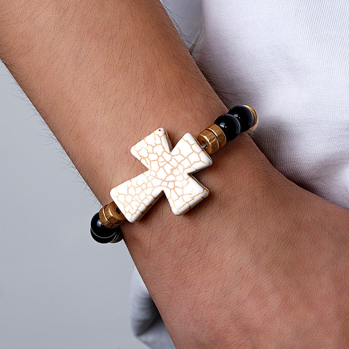 Christianartworkshop Multi-Style Textured Cross Bracelet: Bold Devotion for Daily Wear - image 10