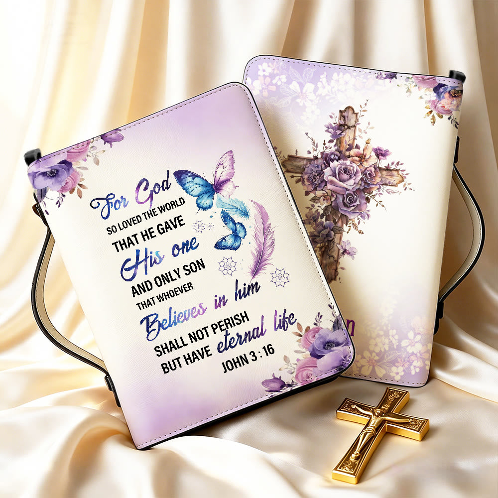 Christianartworkshop John 3:16 Cross Bible Cover: Tender Love for His Word - image 7