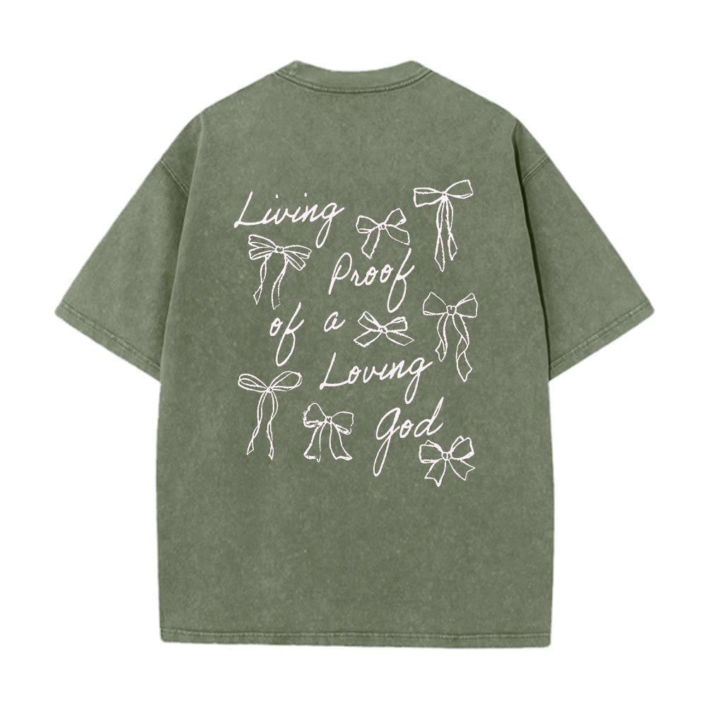 Christianartworkshop Living Proof Of A Loving God Unisex Washed T-shirt - image 18
