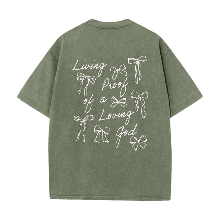 Christianartworkshop Living Proof Of A Loving God Unisex Washed T-shirt - image 18