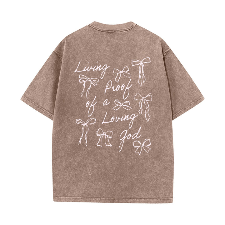Christianartworkshop Living Proof Of A Loving God Unisex Washed T-shirt - image 15