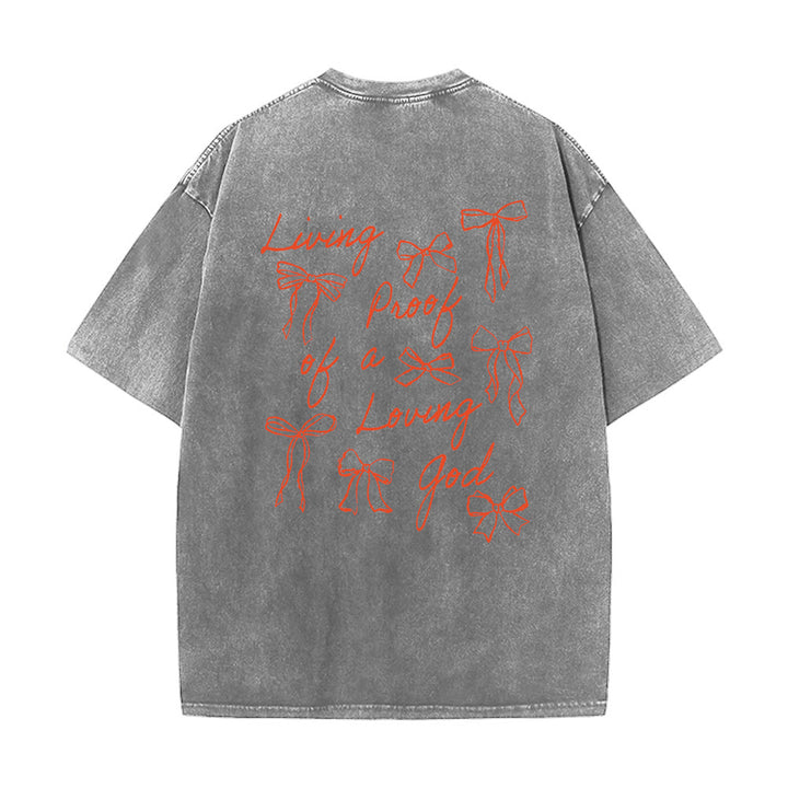 Christianartworkshop Living Proof Of A Loving God Unisex Washed T-shirt - image 21