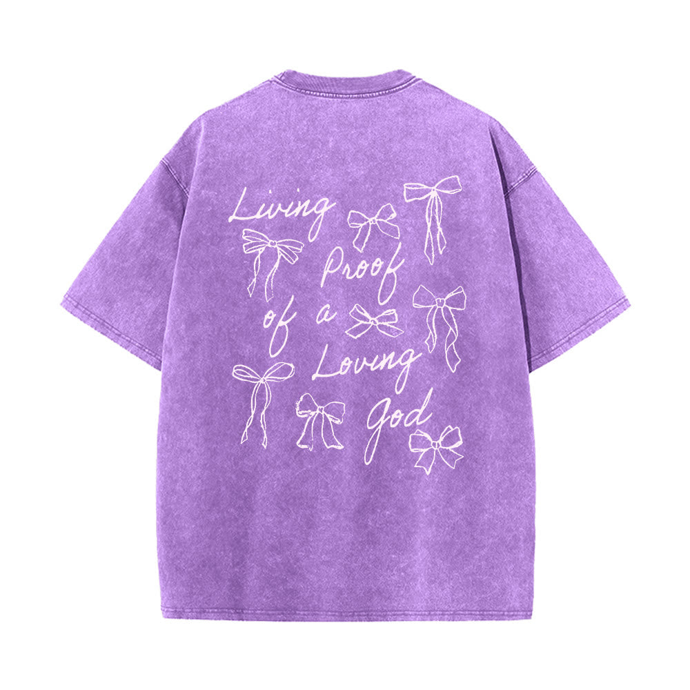 Christianartworkshop Living Proof Of A Loving God Unisex Washed T-shirt - image 12