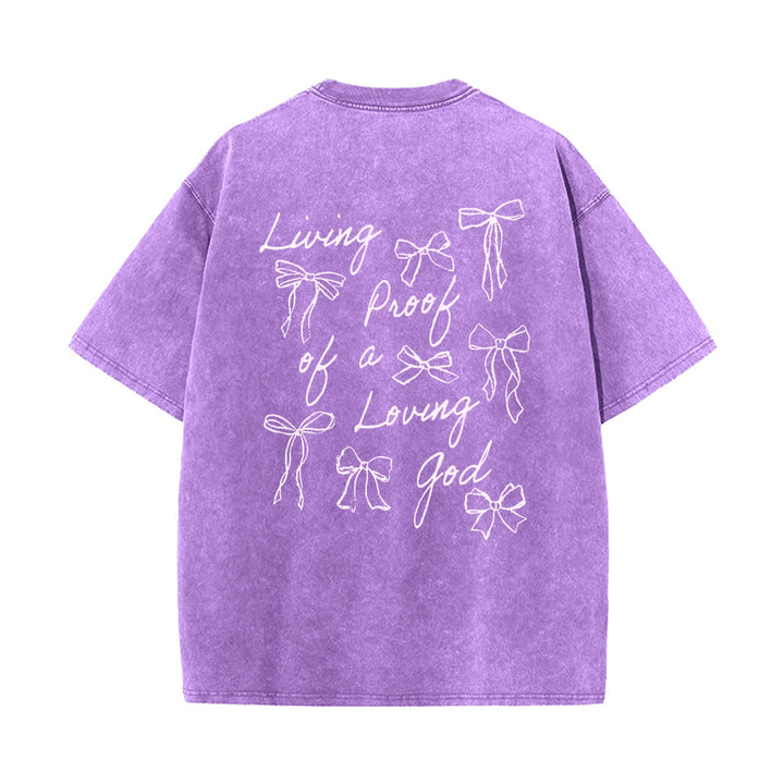 Christianartworkshop Living Proof Of A Loving God Unisex Washed T-shirt - image 12