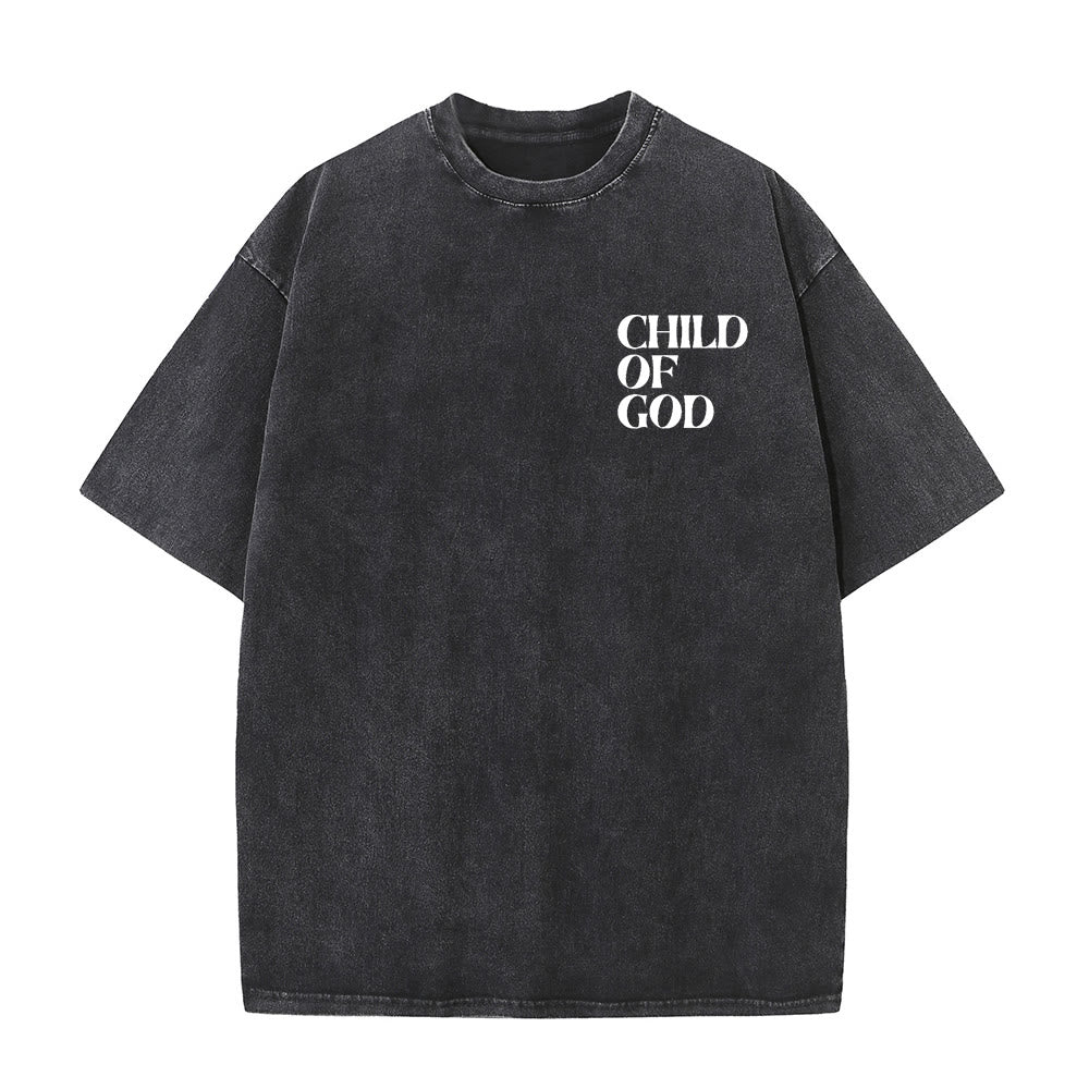 Christianartworkshop Child of God Graphic Unisex Washed T-Shirt - image 3