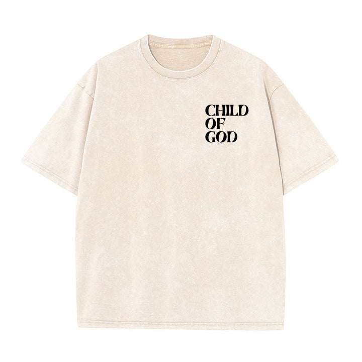 Christianartworkshop Child of God Graphic Unisex Washed T-Shirt - image 1
