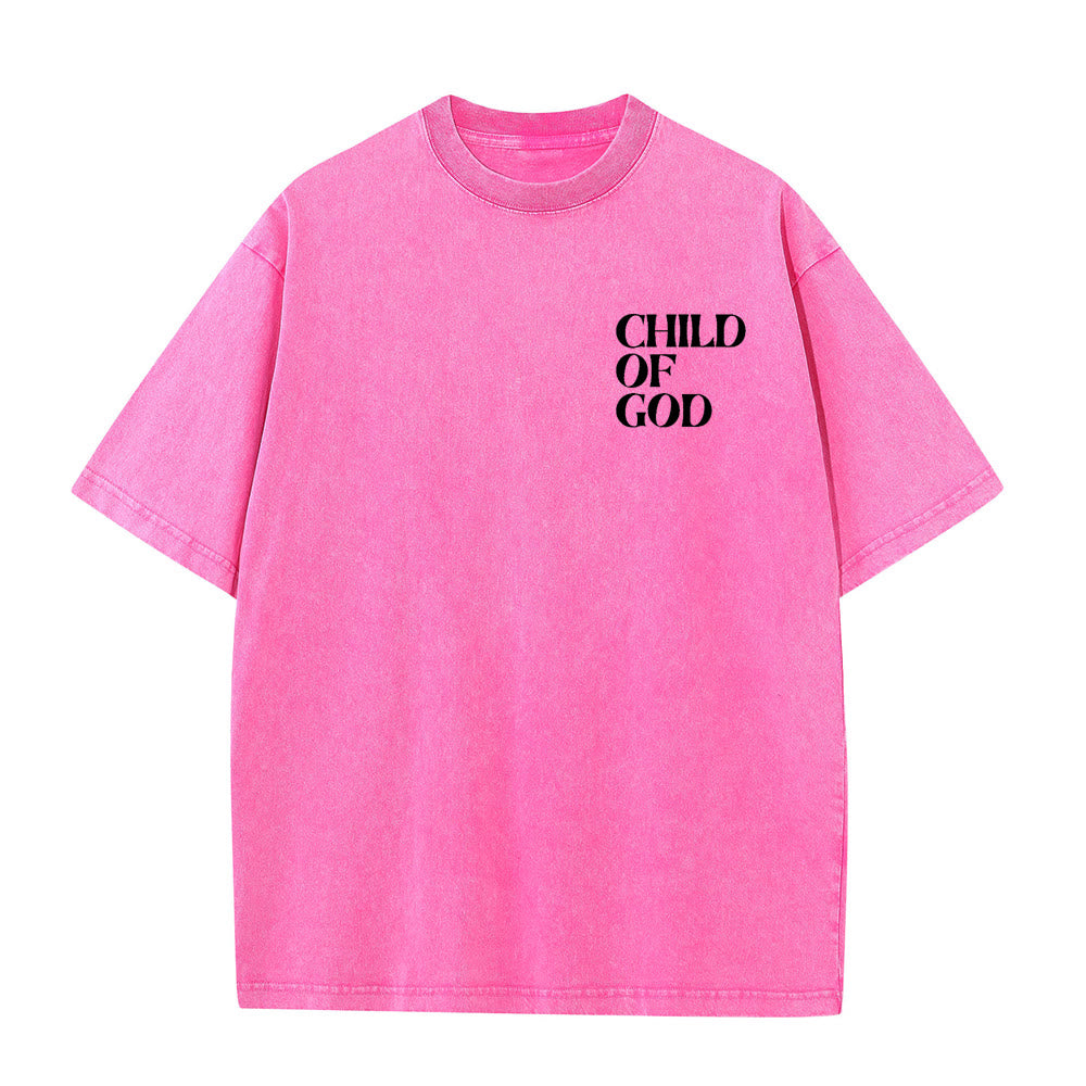 Christianartworkshop Child of God Graphic Unisex Washed T-Shirt - image 11