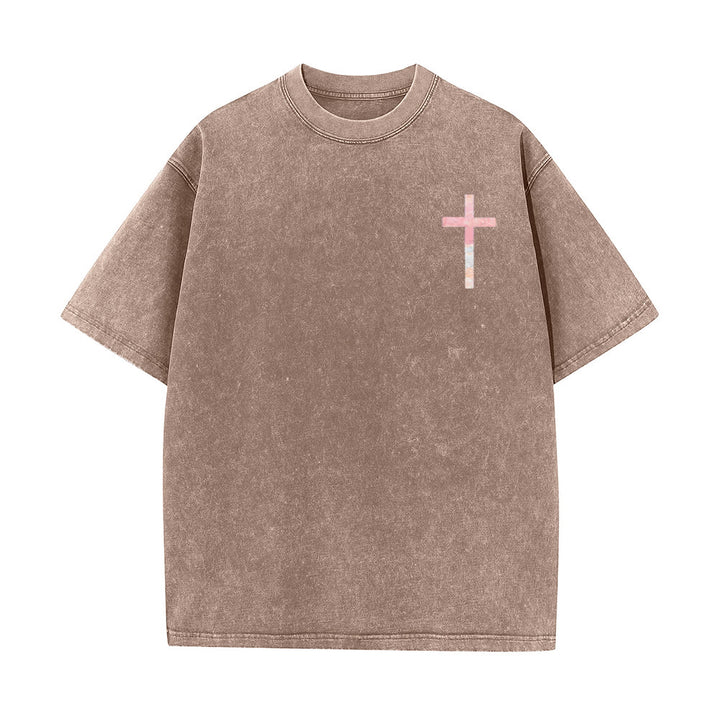 Christianartworkshop His Mercies Are New Double Sided Unisex Washed Christian T-Shirt - image 9