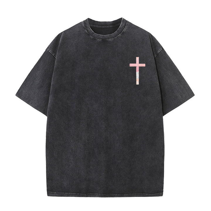 Christianartworkshop His Mercies Are New Double Sided Unisex Washed Christian T-Shirt - image 1