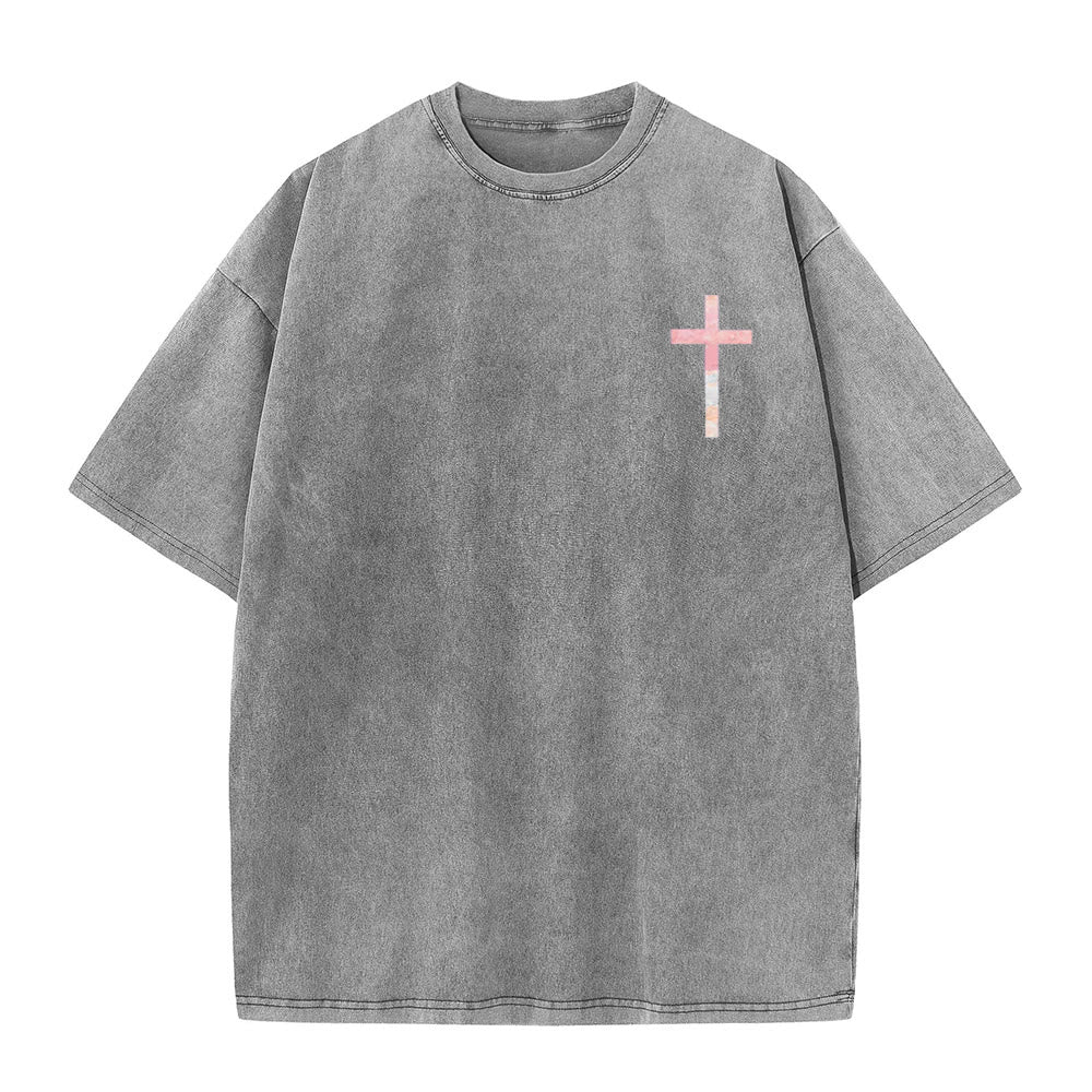 Christianartworkshop His Mercies Are New Double Sided Unisex Washed Christian T-Shirt - image 3
