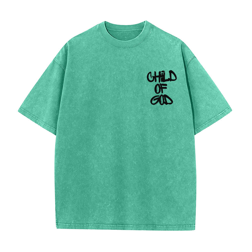 Christianartworkshop "CHILD OF GOD" Washed T-Shirt - image 15