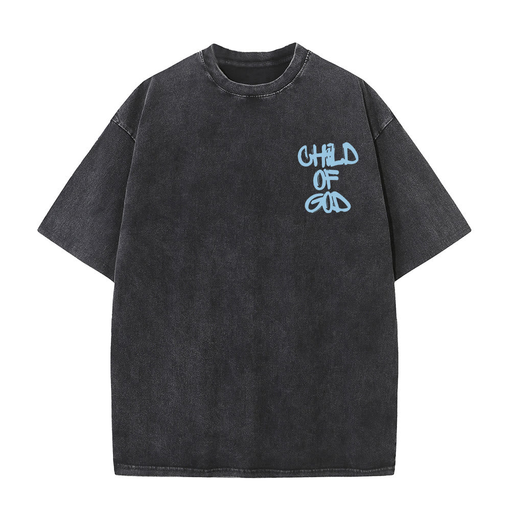 Christianartworkshop "CHILD OF GOD" Adult Washed T-Shirt - image 1