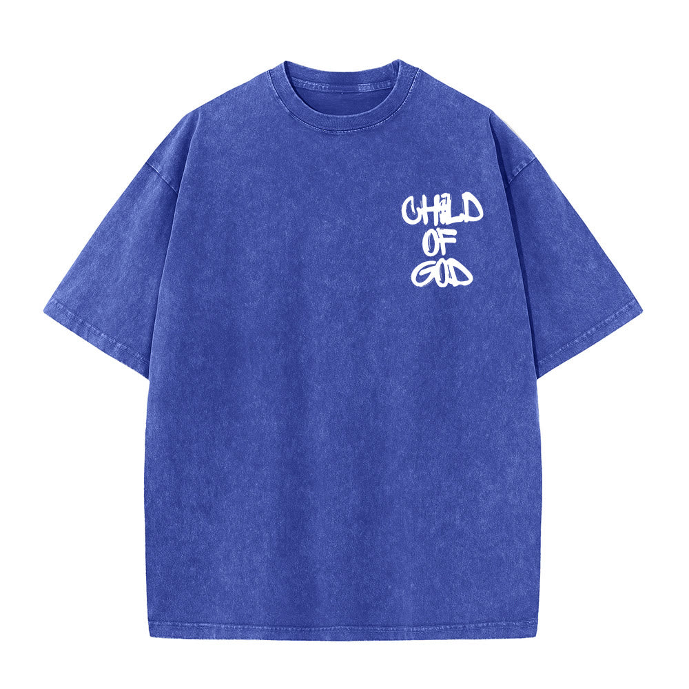 Christianartworkshop "CHILD OF GOD" Adult Washed T-Shirt - image 8