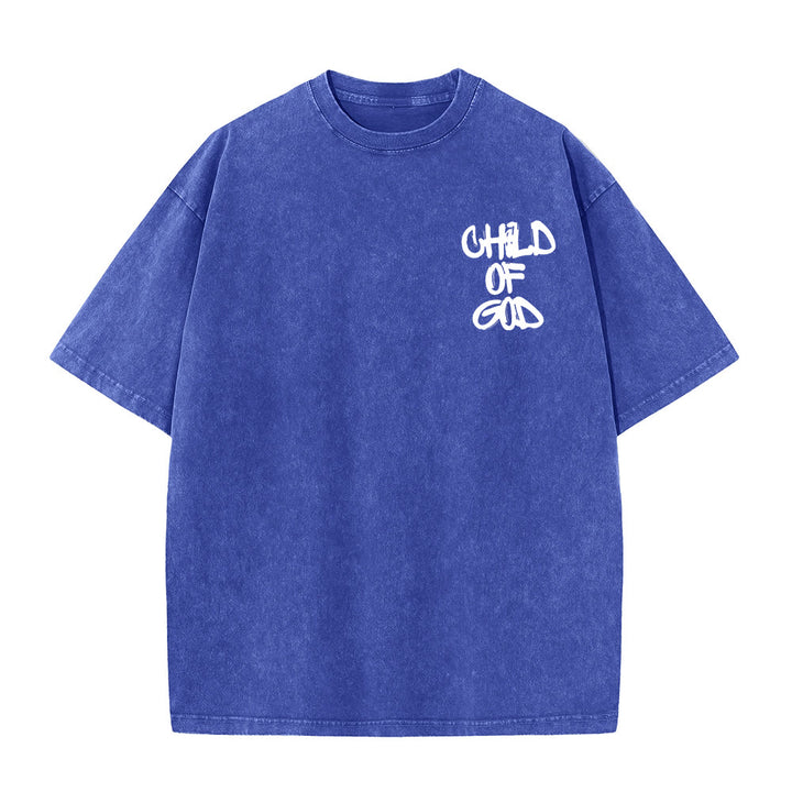 Christianartworkshop "CHILD OF GOD" Adult Washed T-Shirt - image 8